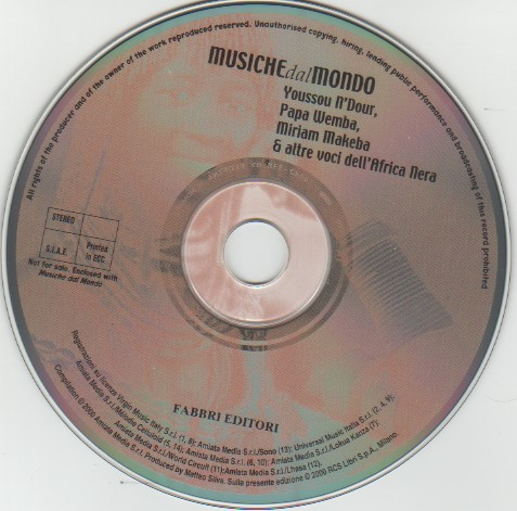 Various - Africa - Youssou N'Dour, Papa Wemba, Miriam Makeba & altre voci dell'Africa Nera | Fabbri Editori (MDM 002) - 3