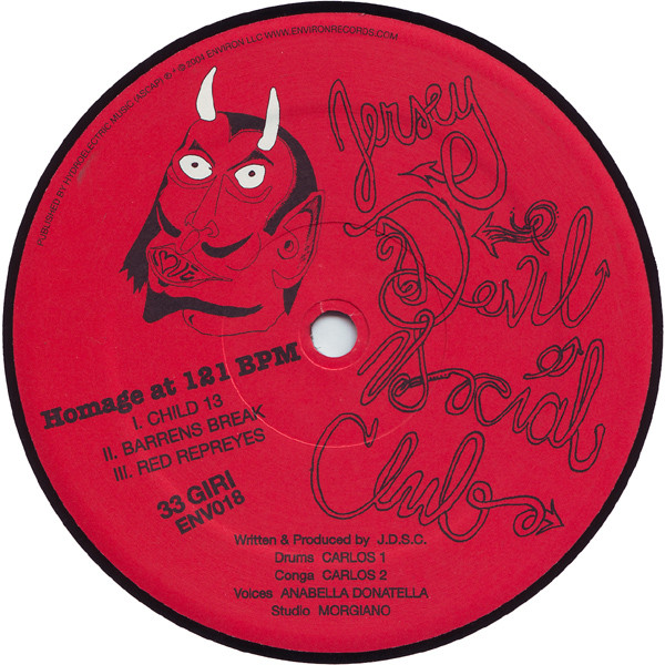 Jersey Devil Social Club - Homage At 121 BPM | Environ (ENV018)