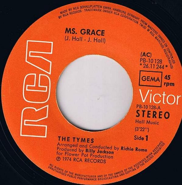 The Tymes - Ms. Grace | RCA Victor (PB-10 128)