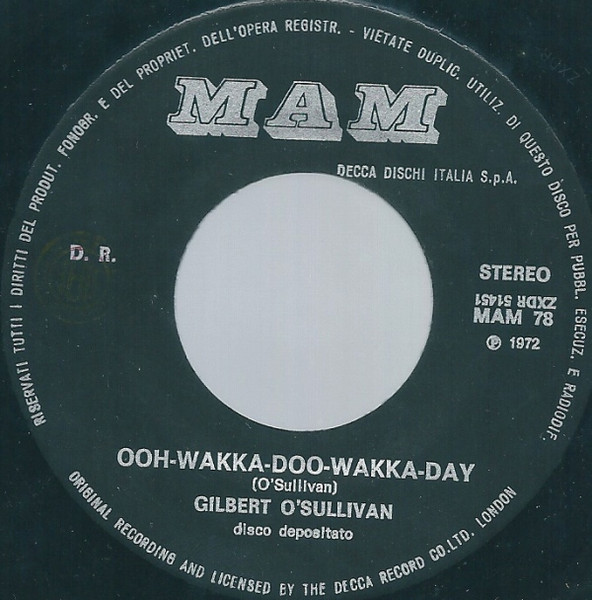 Gilbert O'Sullivan - Ooh-Wakka-Doo-Wakka-Day | MAM (MAM 78) - 3