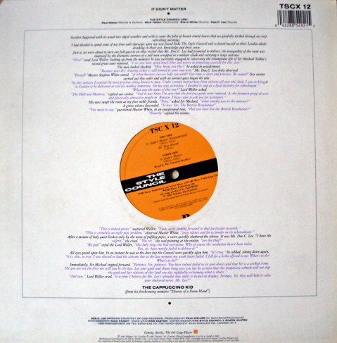 The Style Council - It Didn't Matter | Polydor (TSCX 12)