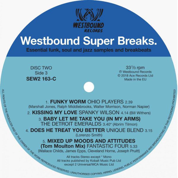 Various - Westbound Super Breaks. Essential Funk, Soul And Jazz Samples And Breakbeats | Westbound Records (SEW2 163) - 3 Various - Westbound Super Breaks. Essential Funk, Soul And Jazz Samples And Breakbeats | Westbound Records (SEW2 163) - 3