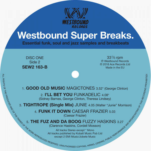 Various - Westbound Super Breaks. Essential Funk, Soul And Jazz Samples And Breakbeats | Westbound Records (SEW2 163) - 2 Various - Westbound Super Breaks. Essential Funk, Soul And Jazz Samples And Breakbeats | Westbound Records (SEW2 163) - 2