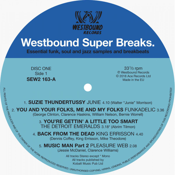 Various - Westbound Super Breaks. Essential Funk, Soul And Jazz Samples And Breakbeats | Westbound Records (SEW2 163)