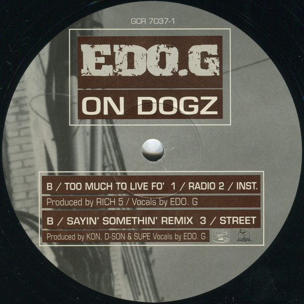 Ed O.G - On Dogz | Ground Control Records (GCR 7037-1) - 4