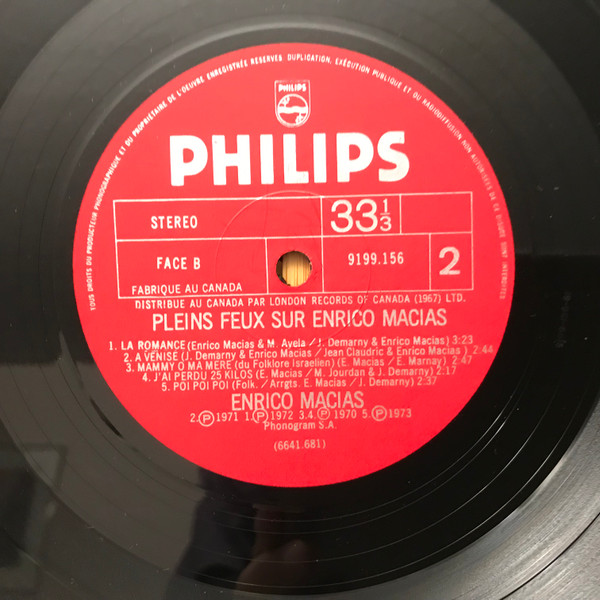 Enrico Macias - Un Grand Amour | Philips (6641-681) - 4 Enrico Macias - Un Grand Amour | Philips (6641-681) - 4