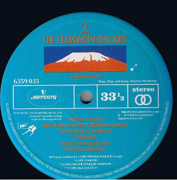 The Teardrop Explodes - Kilimanjaro | Mercury (6359 035) - 4
