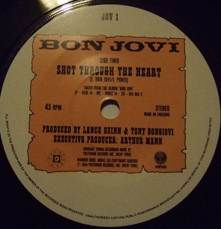 Bon Jovi - Wanted Dead Or Alive | Vertigo (JOV 1) - 4