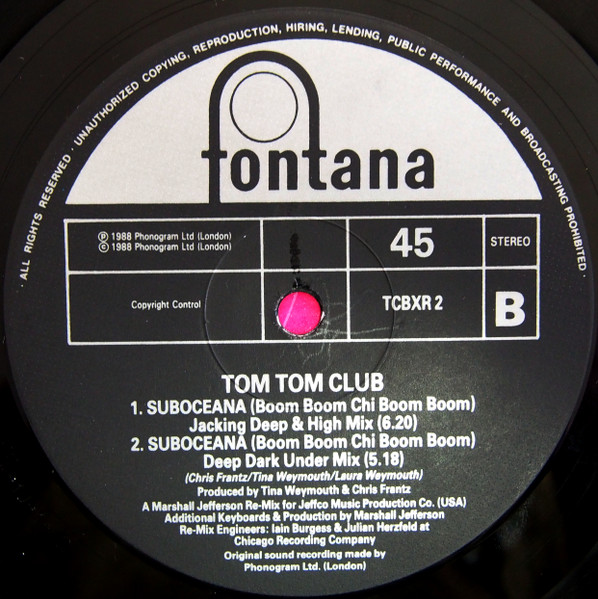 Tom Tom Club - Suboceana (Boom Boom Chi Boom Boom) - Deep House Remixes | Fontana (TCBXR 2) - 4 Tom Tom Club - Suboceana (Boom Boom Chi Boom Boom) - Deep House Remixes | Fontana (TCBXR 2) - 4