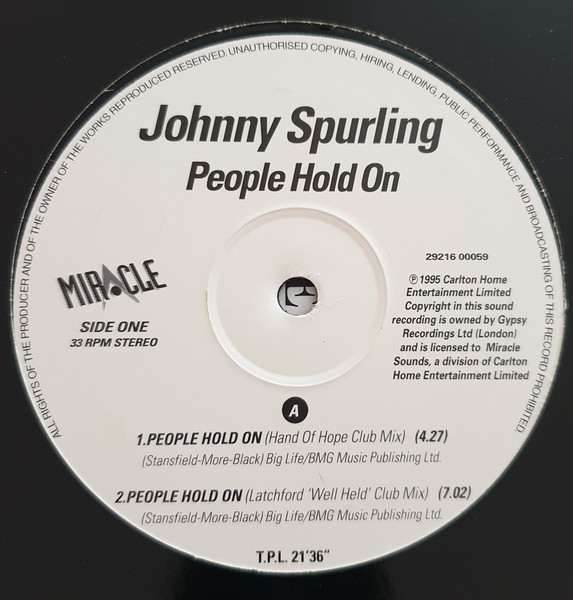 Johnny Spurling - People Hold On | Miracle (MIT 5005)