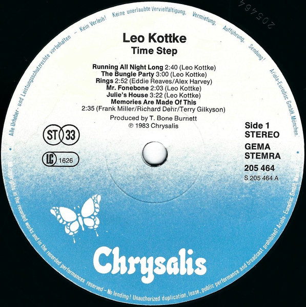 Leo Kottke - Time Step | Chrysalis (205 464) - 3
