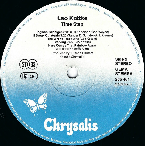 Leo Kottke - Time Step | Chrysalis (205 464) - 4
