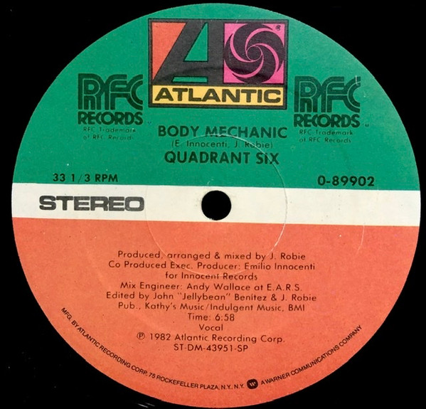 Quadrant Six - Body Mechanic | Atlantic (0-89902)