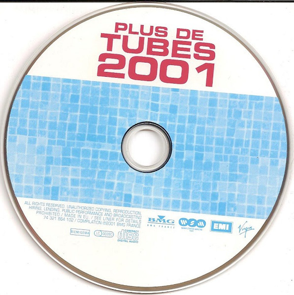 Various - Plus De Tubes 2001 | BMG France (74 321 864 102) - 3 Various - Plus De Tubes 2001 | BMG France (74 321 864 102) - 3