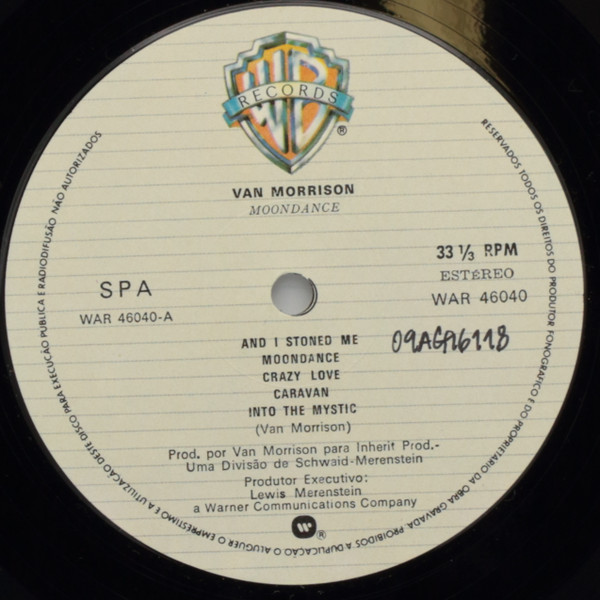 Van Morrison - Moondance | Warner Bros. Records (WAR 46040) - 3 Van Morrison - Moondance | Warner Bros. Records (WAR 46040) - 3