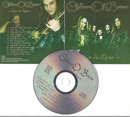 Children Of Bodom - Live In Korea CD | JD Records (JDG 275) - 2
