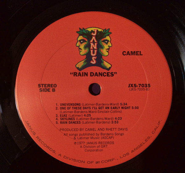 Camel - Rain Dances | Janus Records (JXS-7035) - 4