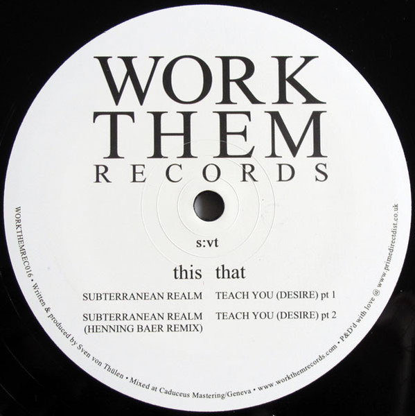 S:VT - Subterranean Realm | Work Them Records (Workthemrecords016) - main