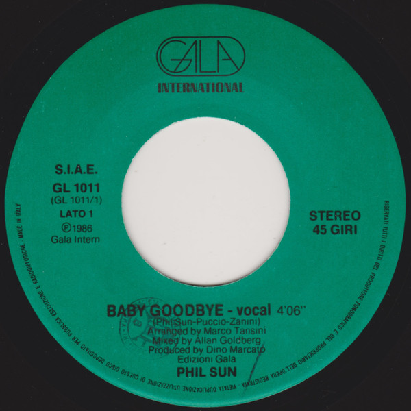Phil Sun - Baby Goodbye | Gala International (GL 1011) - 3