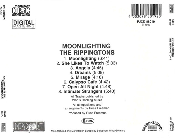 The Rippingtons - Moonlighting | Passport Jazz (PJCD 88019) - 2