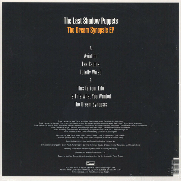 The Last Shadow Puppets - The Dream Synopsis EP | Domino (RUG799T) - 2