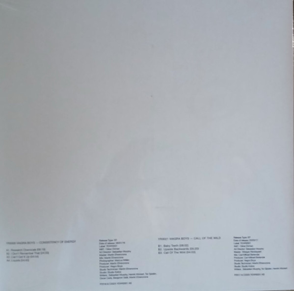 Viagra Boys - Consistency Of Energy/Call of The Wild | Year0001 (YR 0021LP/ YR 0068LP) - 2 Viagra Boys - Consistency Of Energy/Call of The Wild | Year0001 (YR 0021LP/ YR 0068LP) - 2