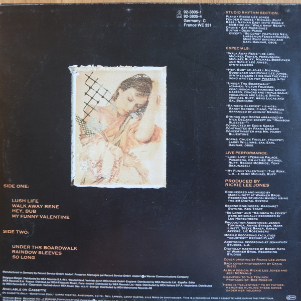 Rickie Lee Jones - Girl At Her Volcano | Warner Bros. Records (92-3805-1) - 2 Rickie Lee Jones - Girl At Her Volcano | Warner Bros. Records (92-3805-1) - 2