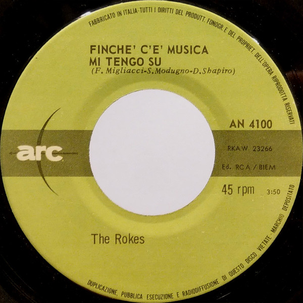 The Rokes - È La Pioggia Che Va | Arc (AN 4100) - 4