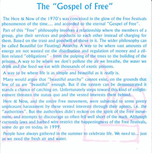 Here & Now - Gospel Of Free | Gas Records (AGASCD015) - 3 Here & Now - Gospel Of Free | Gas Records (AGASCD015) - 3