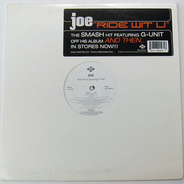 Joe Featuring G-Unit - Ride Wit U | Jive (82876 60023-1)