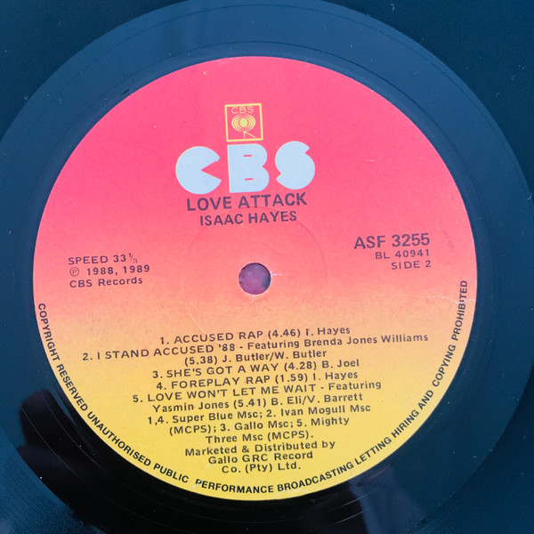 Isaac Hayes - Love Attack | CBS (ASF 3255) - 4