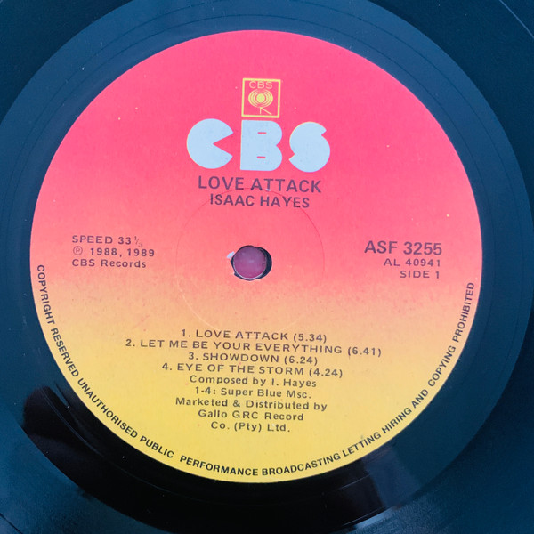 Isaac Hayes - Love Attack | CBS (ASF 3255) - 3