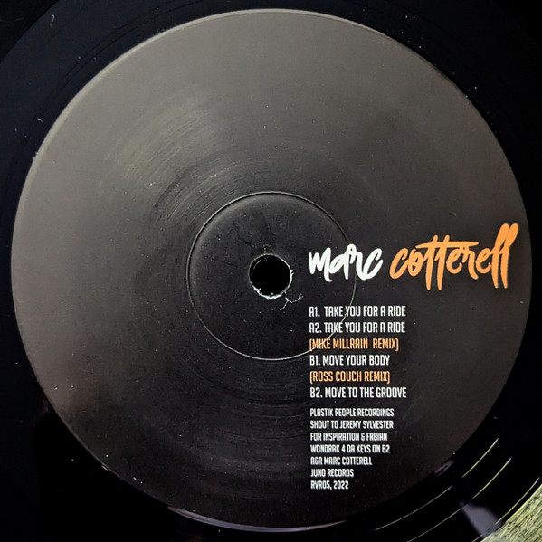 Marc Cotterell - Take A Bump EP | Rhythm Vibe Records (RVR06)