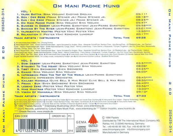 Various - Buddha - Om Mani Padme Hung | Pastels (203425-314) - 3 Various - Buddha - Om Mani Padme Hung | Pastels (203425-314) - 3