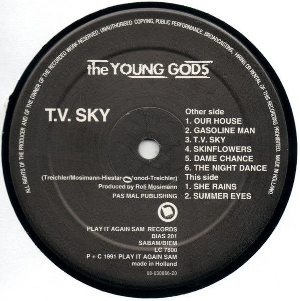 The Young Gods - T.V. Sky | Play It Again Sam Records (BIAS 201) - 4 The Young Gods - T.V. Sky | Play It Again Sam Records (BIAS 201) - 4