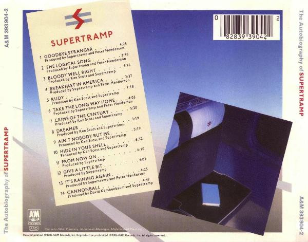 Supertramp - The Autobiography Of Supertramp | A&M Records (393 904-2) - 2
