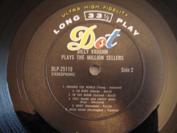 Billy Vaughn - Plays The Million Sellers | Dot Records (DLP 25119) - 3 Billy Vaughn - Plays The Million Sellers | Dot Records (DLP 25119) - 3