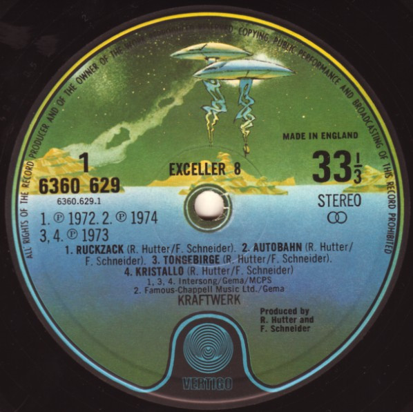 Kraftwerk - Exceller 8 | Vertigo (6360 629) - 3