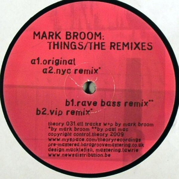Mark Broom - Things/The Remixes | Theory Recordings (theory 031)