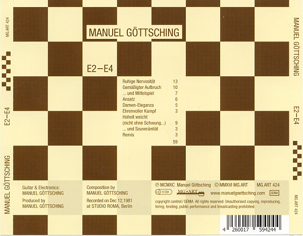 Manuel Göttsching - E2-E4 (35th Anniversary) | MG.ART (MG.ART 424) - 3