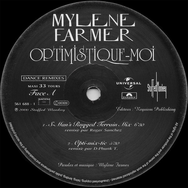 Mylène Farmer - Optimistique-Moi (Dance Remixes) | Polydor (561 688 - 1) - 3 Mylène Farmer - Optimistique-Moi (Dance Remixes) | Polydor (561 688 - 1) - 3