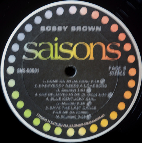 Bobby Brown - Les Plus Grands Succès Western Instrumental | Saisons (SNS-60001) - 4