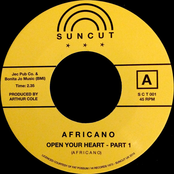 Africano - Open Your Heart - Part 1 / Satisfactorize Your Mind | Suncut (S C T 001) - 2