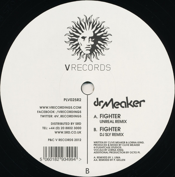 Dr Meaker - Fighter (Unreal Remix) / Fighter (DJ Sly Remix) | V Records (PLV025R2) - 3