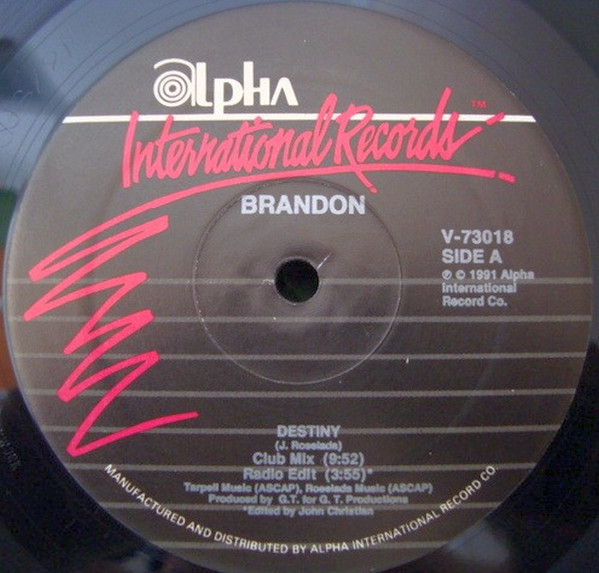 Brandon - Destiny | Alpha International Records (V-73018) - 3