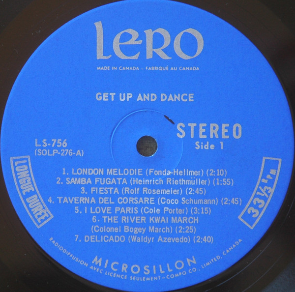 Various - Get Up And Dance | Lero International (LS-756) - 3 Various - Get Up And Dance | Lero International (LS-756) - 3