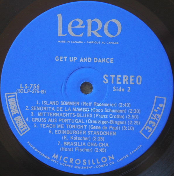 Various - Get Up And Dance | Lero International (LS-756) - 4 Various - Get Up And Dance | Lero International (LS-756) - 4
