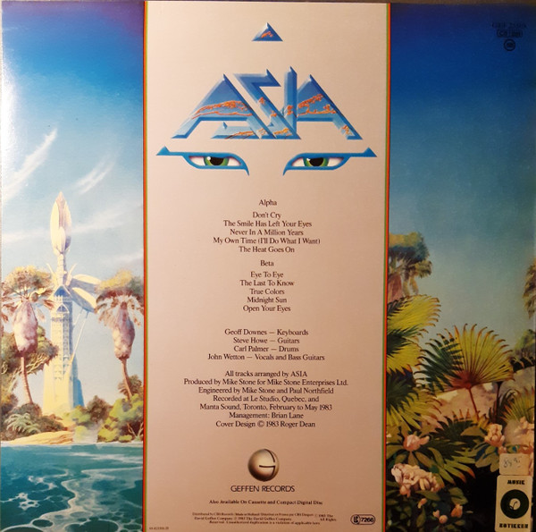 Asia - Alpha | Geffen Records (GEF 25508) - 2 Asia - Alpha | Geffen Records (GEF 25508) - 2