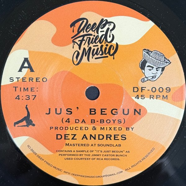 Andrés - Jus' Begun | Deep Fried Music (DF-009) - main Andrés - Jus' Begun | Deep Fried Music (DF-009) - main