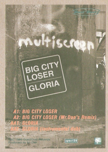 Multiscreen - Big City Loser / Gloria | Dust 2 Dust Records (spec128)